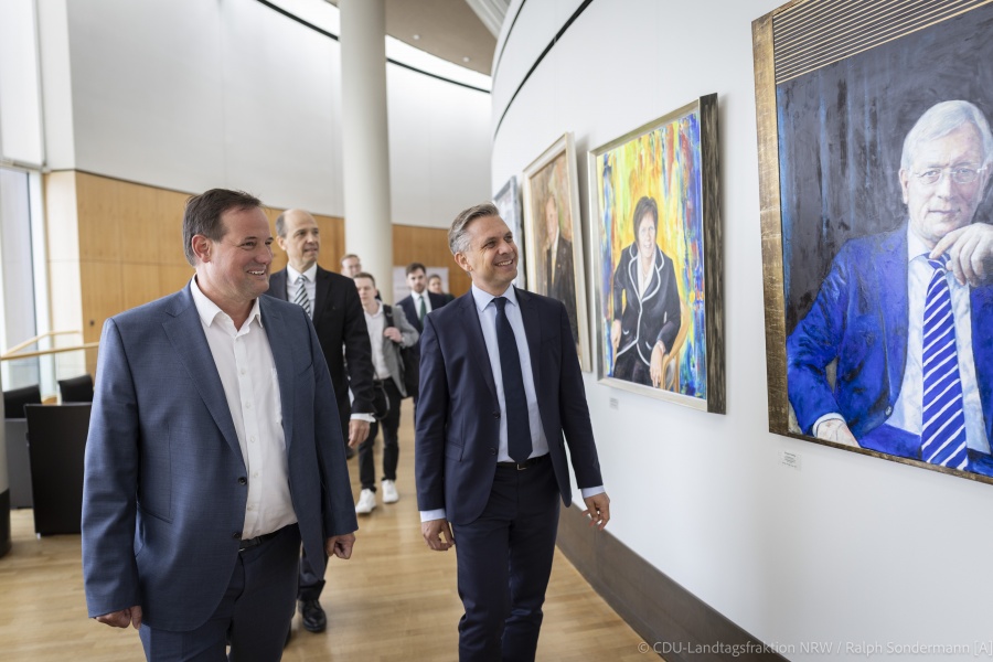  Dr. Wolfgang Hattmannsdorfer und Thorsten Schick im Landtag NRW
