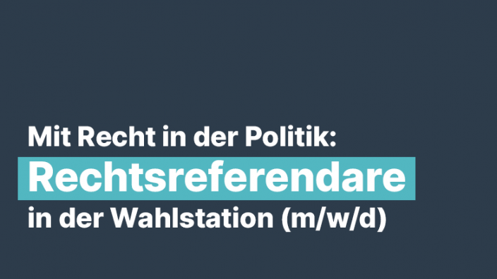 Ausschreibung Rechtsreferendare